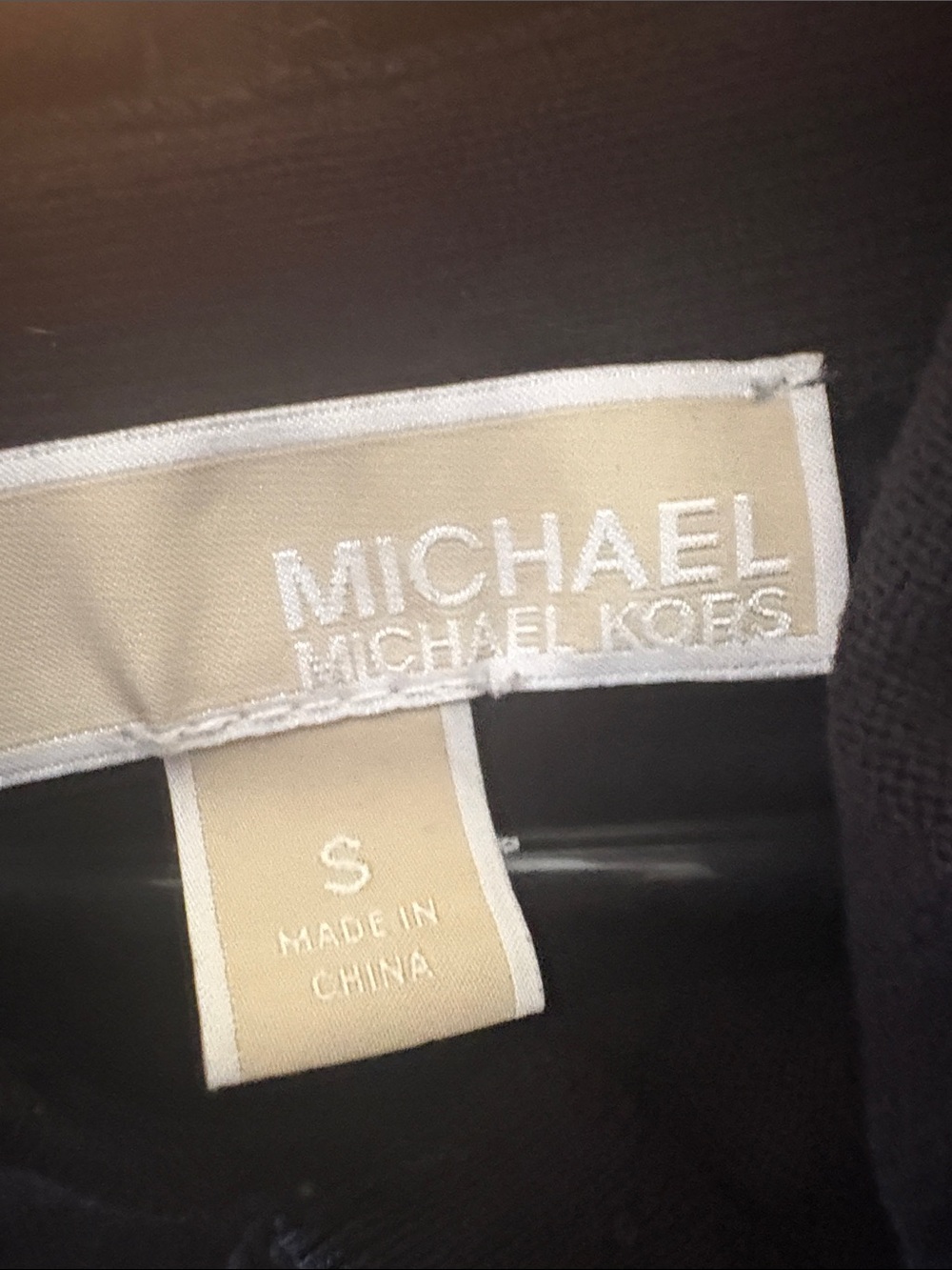 MICHAEL Michael Kors Black and Cream Midi Dress